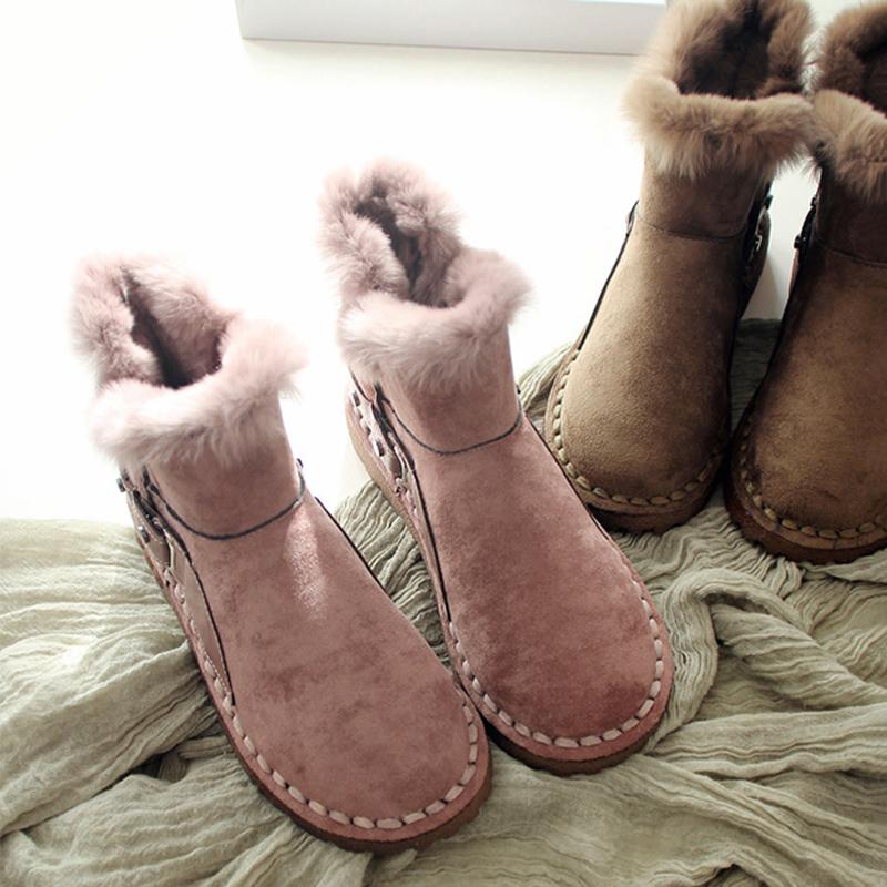 Super Warm Fur Winter Snow Boots