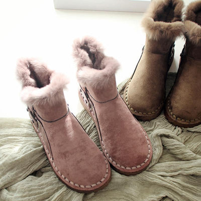 Super Warm Fur Winter Snow Boots
