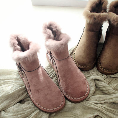 Supper Warm Fur Winter Snow Boots Dec 2020-New Arrival 35 Pink 