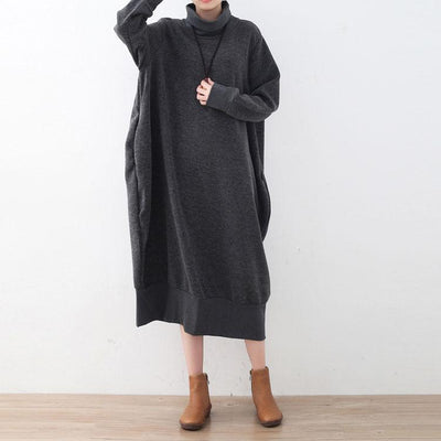 Thickened Cotton High-Necked Sweater Dress 2019 November New 