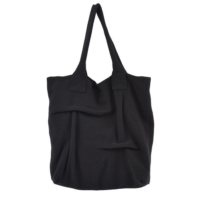 Three-dimensional wrinkle cloth cotton bag 2019 March New 