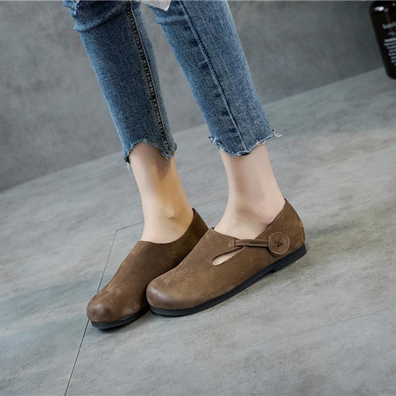 Vintage Art Comfortable Casual Flats For Women - Babakud