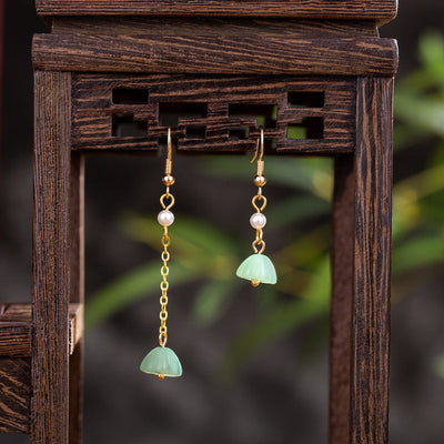 Vintage Colored Glaze Asymmetrical Earrings May 2022 New Arrival Green 