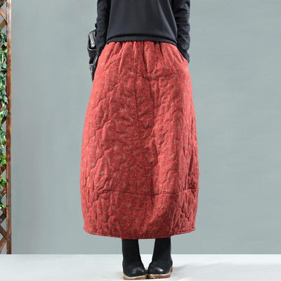 Vintage Floral Quilted Skirt - Babakud