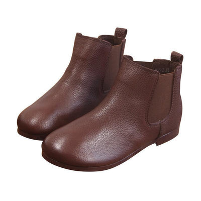Vintage Handmade Short Boots Flat Literary Cotton Boots 2019 March New 