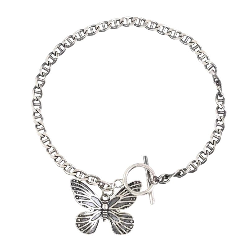 Vintage S925 Silver Butterfly Bracelet Dec 2021 New Arrival 