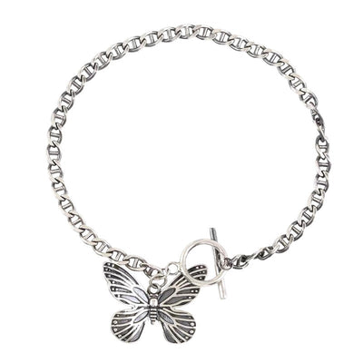 Vintage S925 Silver Butterfly Bracelet