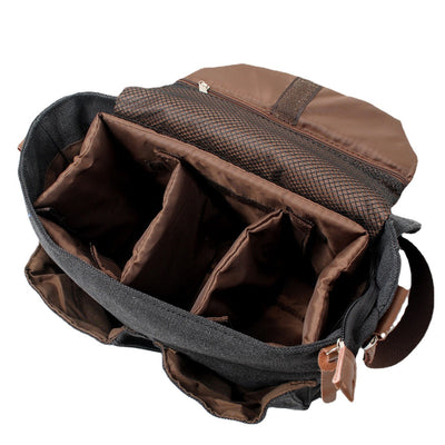 Vintage Shock-Resistant Shoulder Camera Bag