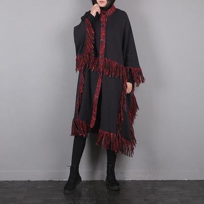 Vintage Tassel Cloak Women Fashion Windbreaker Dec 2020-New Arrival 