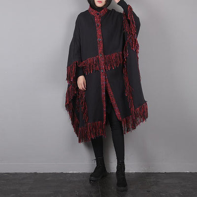 Vintage Tassel Cloak Women Fashion Windbreaker Dec 2020-New Arrival 