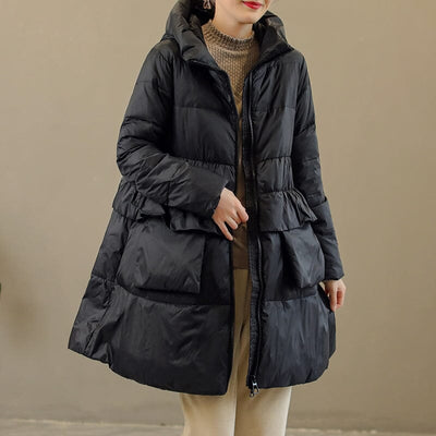 Winter Casual Extra Thick Hoodie Warm Down Coat