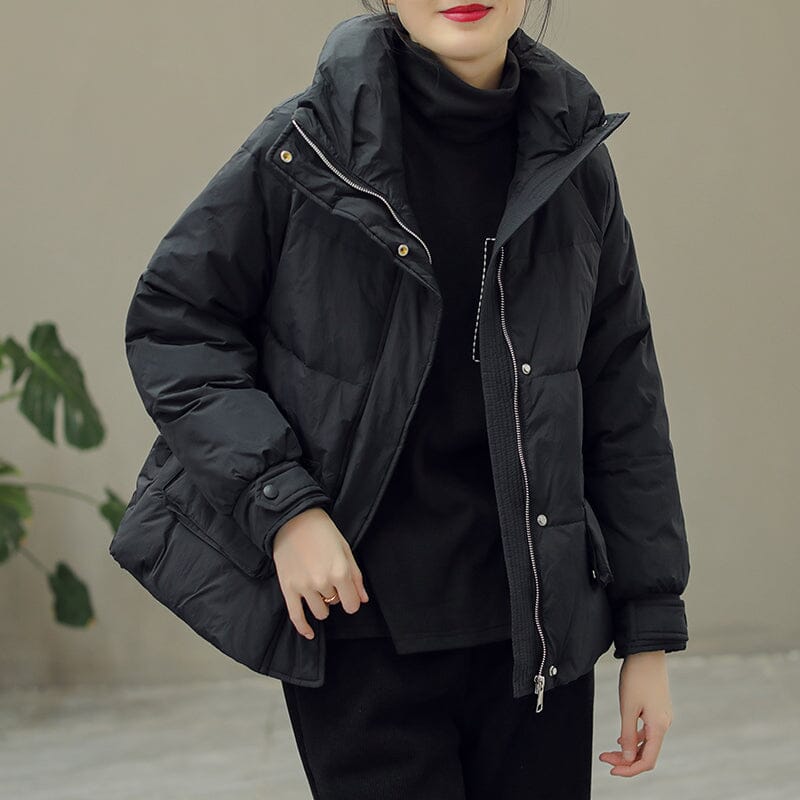 Winter Casual Fashion Warm Down Coat Dec 2022 New Arrival M Black 