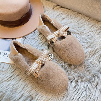 Winter Fashion Suede Soft Flat Casual Shoes