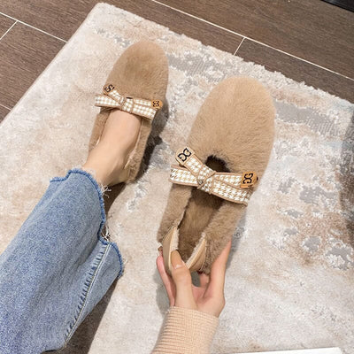 Winter Fashion Suede Soft Flat Casual Shoes