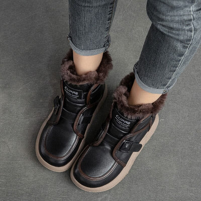 Winter Leather Casual Woolen Snow Boots Dec 2022 New Arrival 