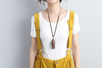Women Ankle-Length Adjustable Strap Yellow Jumpsuits - Babakud