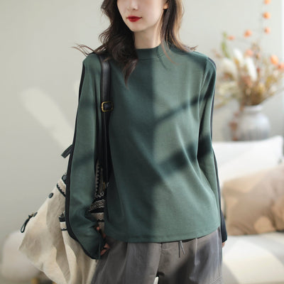 Women Autumn Casual Fashin Elastic Sweater Sep 2023 New Arrival One Size Green 