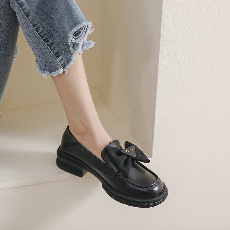 Women Autumn Casual Fashion Bowknot Loafers