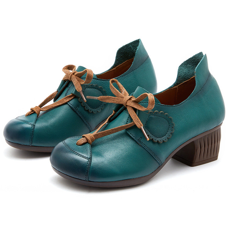 Women Autumn Soft Retro Leather Casual Shoes Aug 2022 New Arrival 
