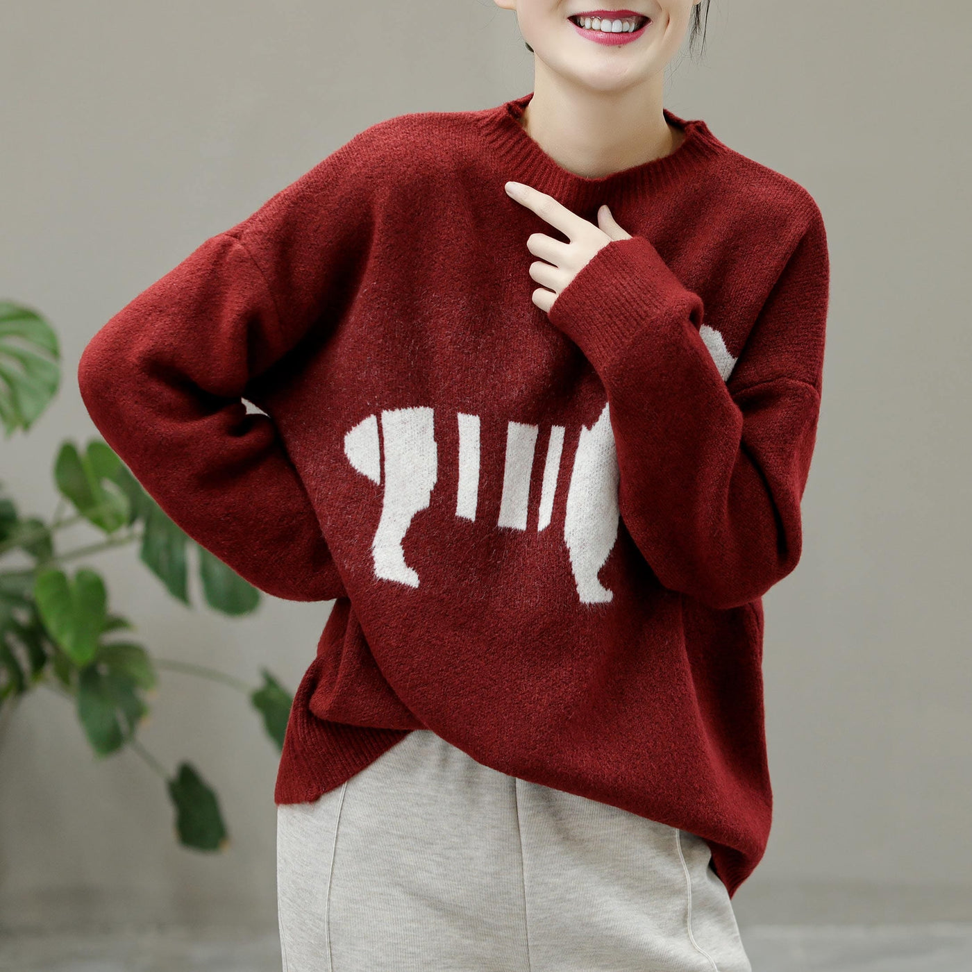Women Casual Fashion Knitted Winter Sweater Dec 2022 New Arrival 