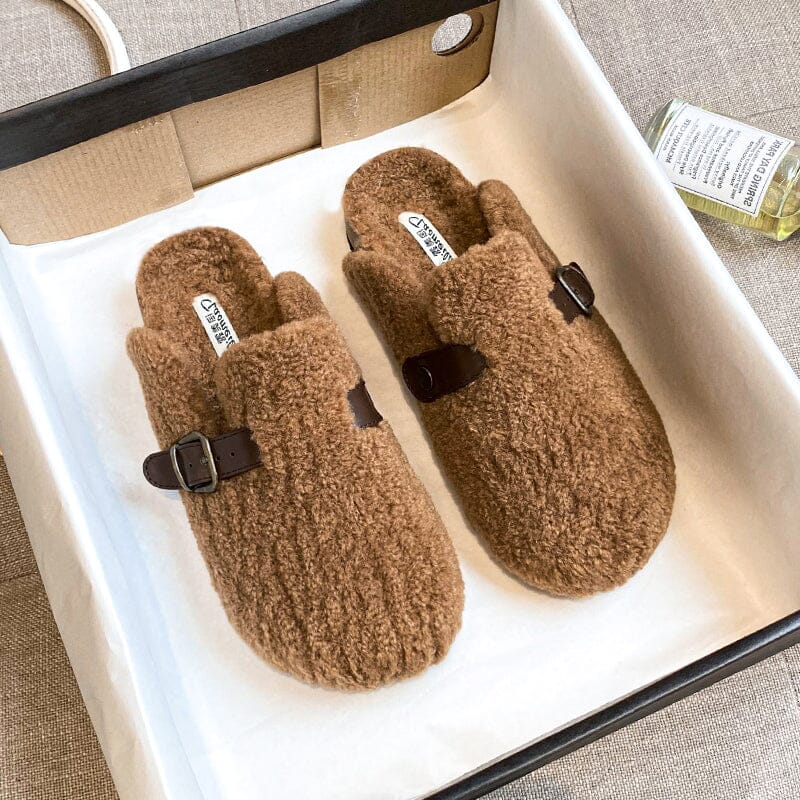 Women Casual Fashion Suede Flat Slippers