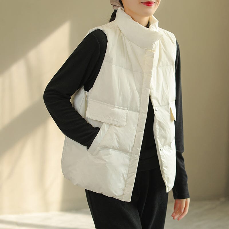 Women Casual Winter Loose Down Waistcoat