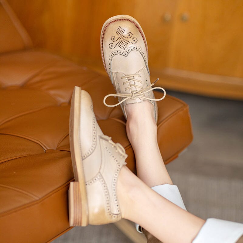 Women Clossic Minimalist Leather Casual Shoes Jul 2023 New Arrival 