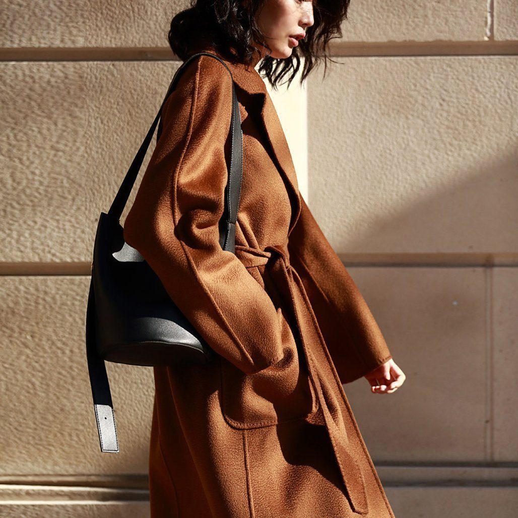 Women Double-Sided Woolen Coat