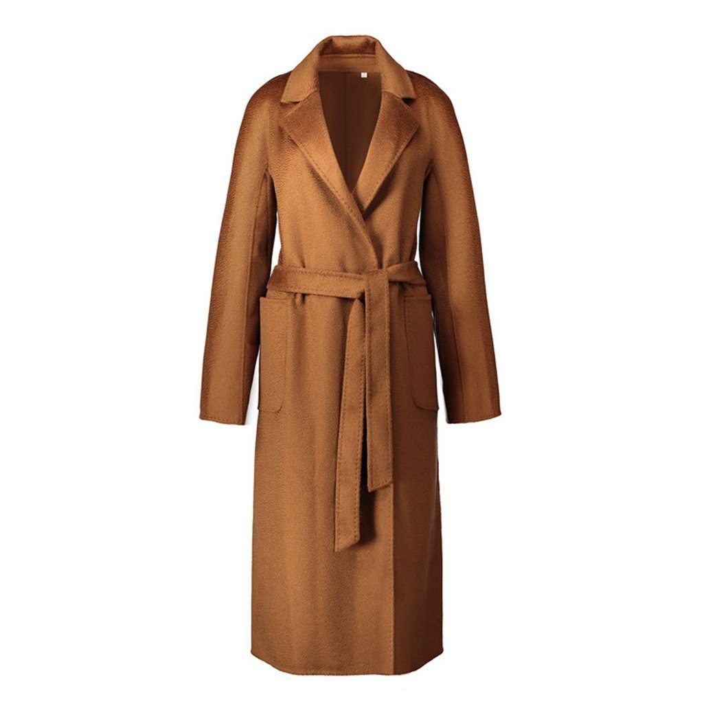 Women Double-Sided Woolen Coat 2019 New December 