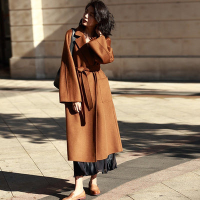 Women Double-Sided Woolen Coat 2019 New December 