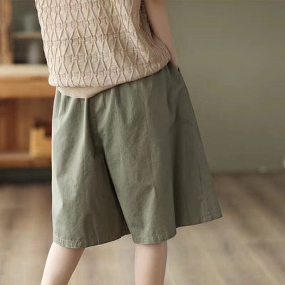 Women Loose Casual Summer Minimalist Cotton Shorts Jun 2023 New Arrival 