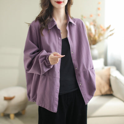 Women Minimalist Loose Casual Fashion Blouse Sep 2023 New Arrival 