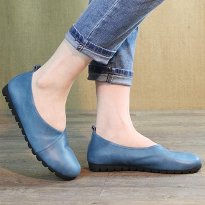Women Platform Paneled Casual Flat Shoes 2019 May New 35 Blue 