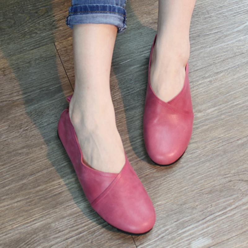 Women Platform Paneled Casual Flat Shoes 2019 May New 35 Red 
