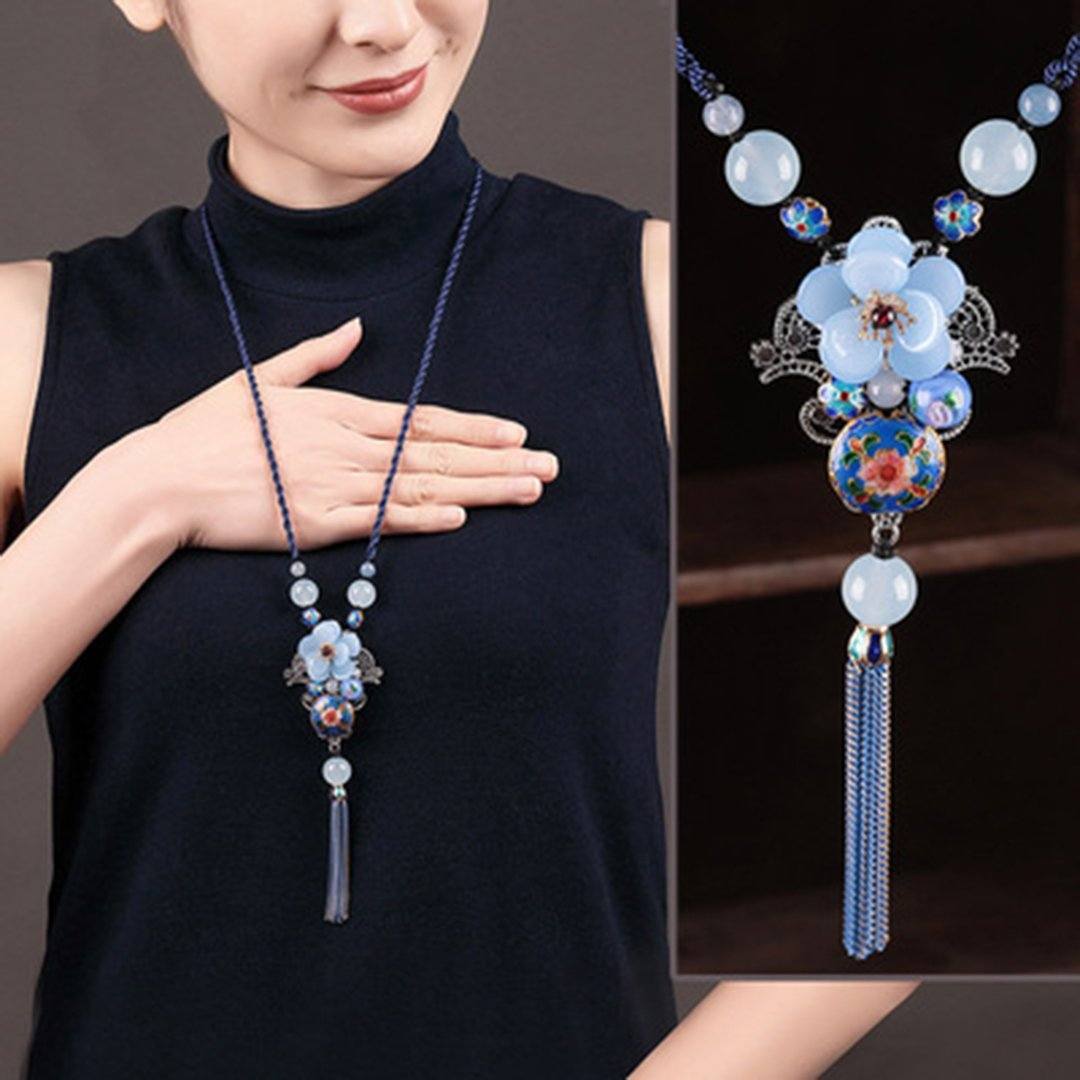 Women Retro Ornament Chain Simple Pendant Accessories Necklace ACCESSORIES B 