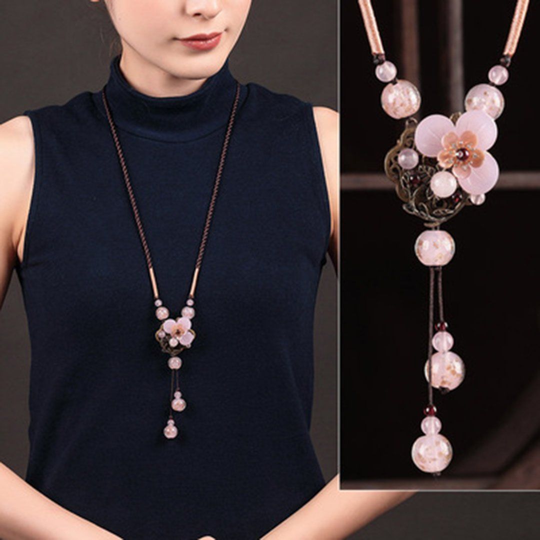 Women Retro Ornament Chain Simple Pendant Accessories Necklace ACCESSORIES D 