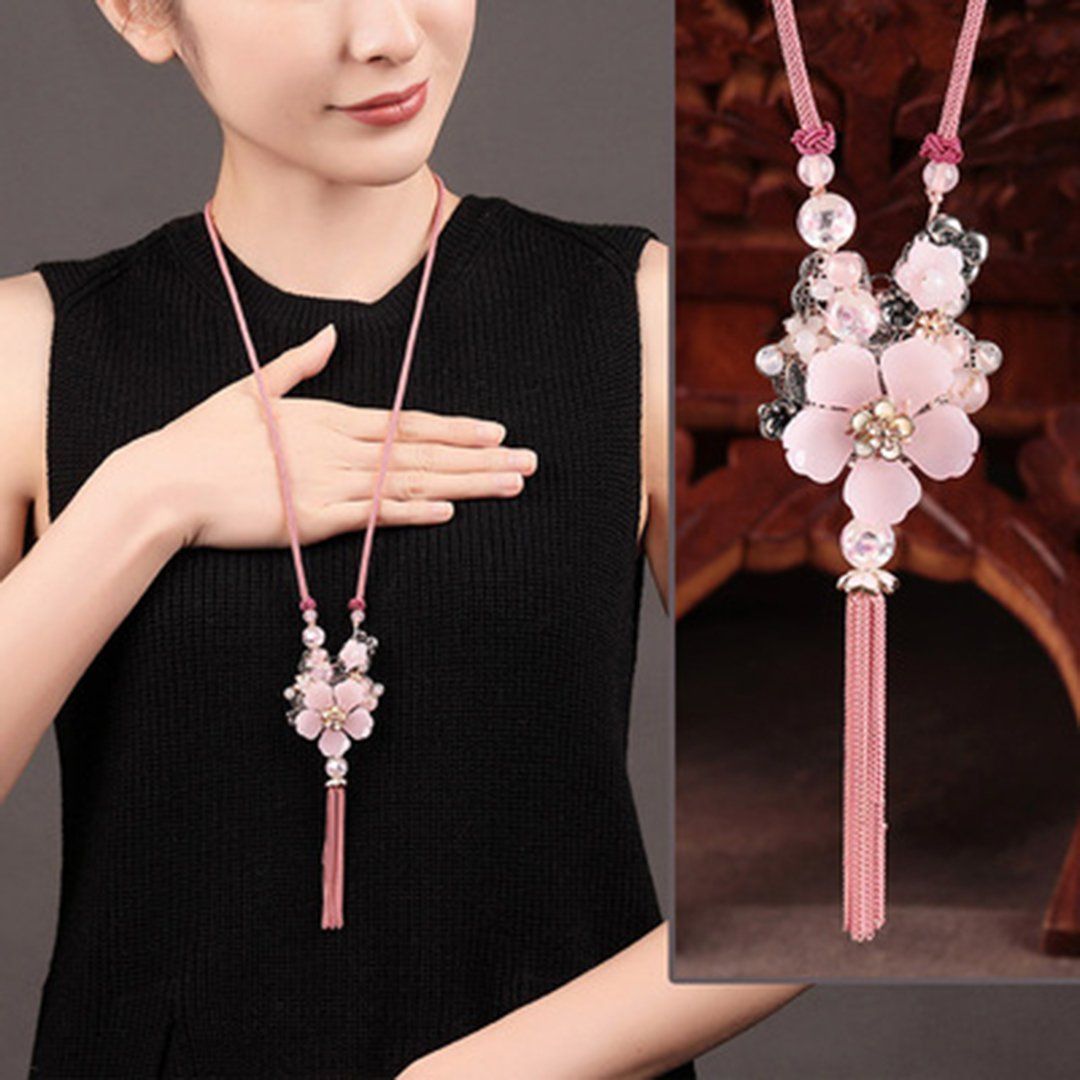 Women Retro Ornament Chain Simple Pendant Accessories Necklace ACCESSORIES G 