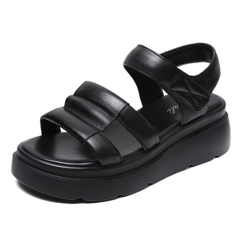 Women Soft Leather Comfy Summer Sandals