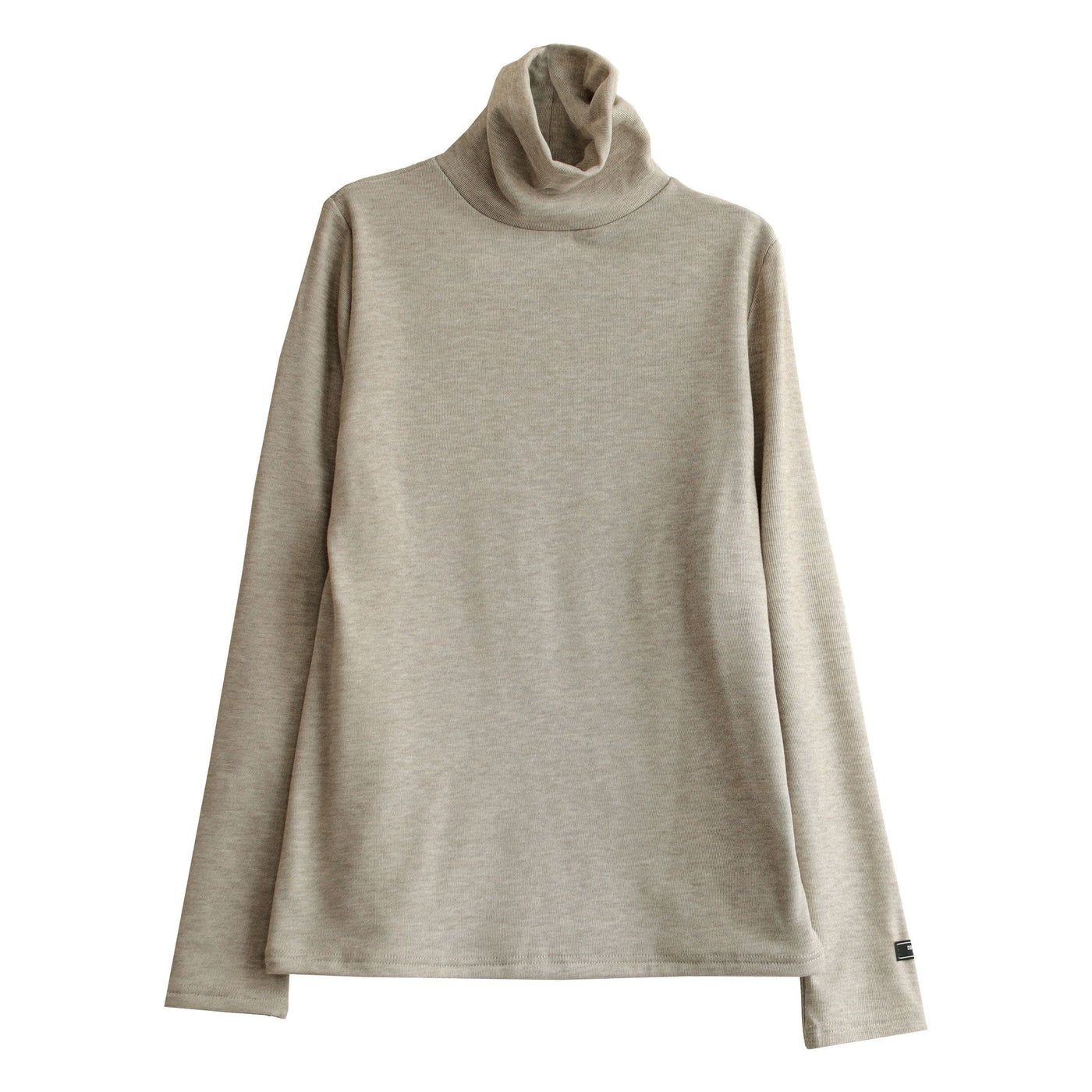 Women Solid Furred Casual Turtleneck Sweater