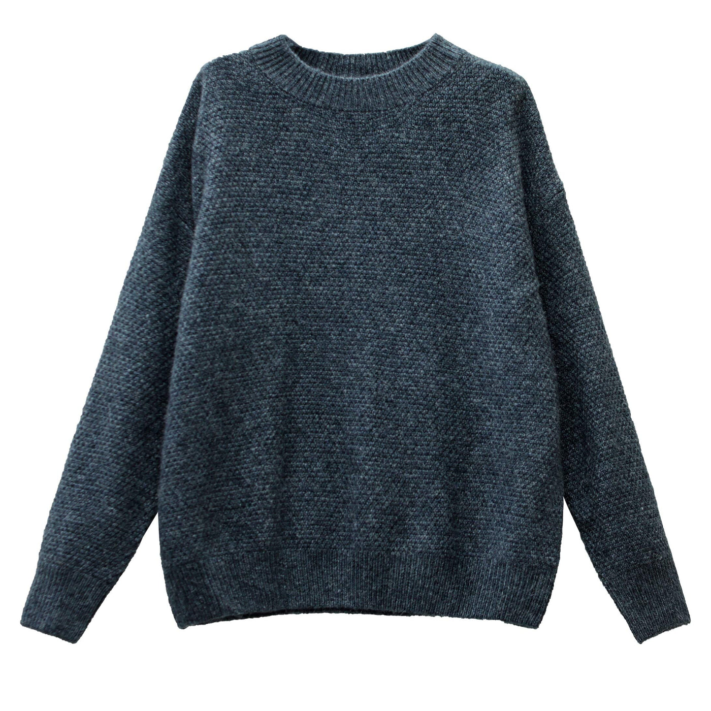 Women Solid Loose Knitted Autumn Winter Warm Sweater Jan 2023 New Arrival 