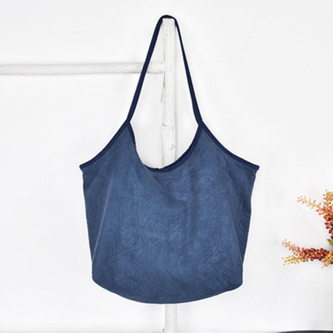 Women Solid Suede Retro Shoulder Bag Casual Bag ACCESSORIES One Size Blue 