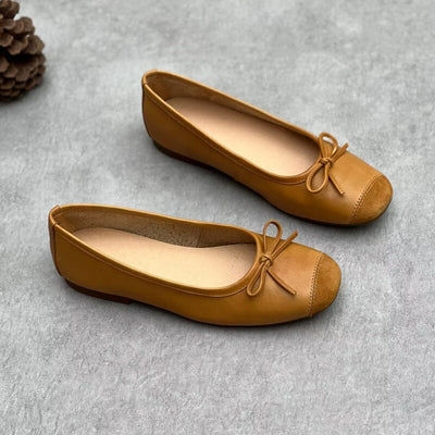 Women Spring Summer Leather Flats Casual Shoes May 2023 New Arrival 