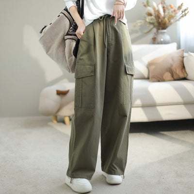 Women Stylish Loose Solid Casual Pants