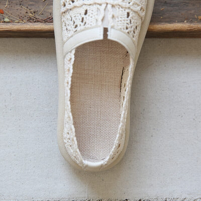 Women Summer Breathable Canvas Flat Casual Shoes Jul 2023 New Arrival 