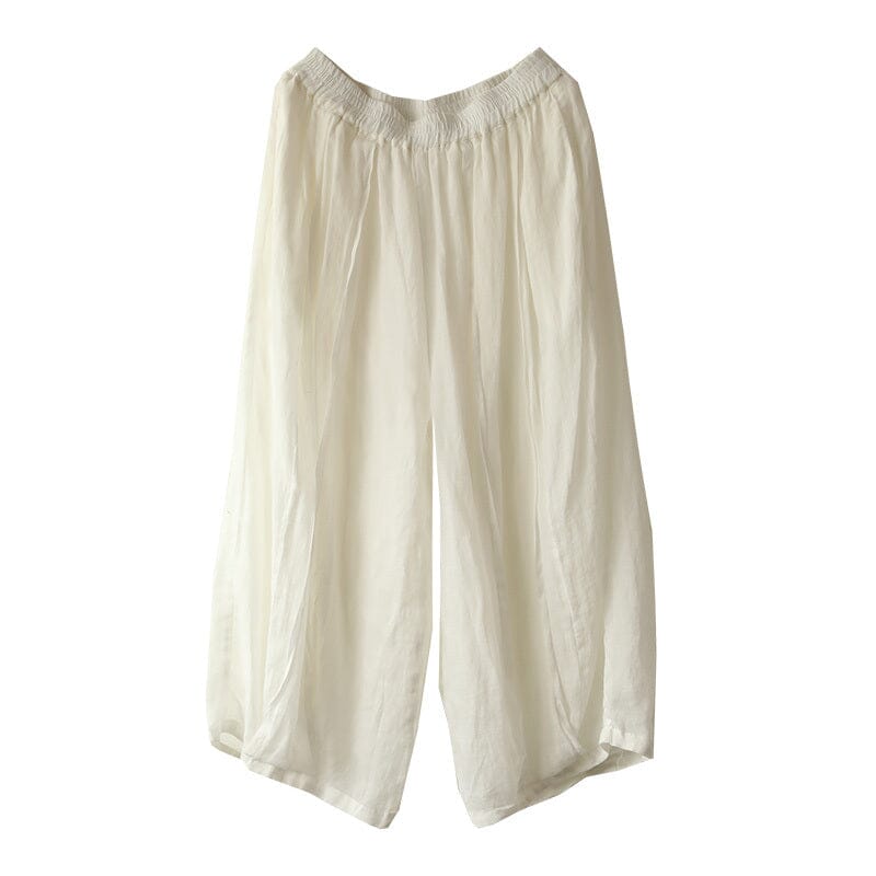 Women Summer Casual Linen Loose Pants