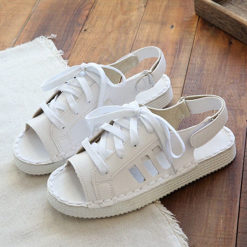 Women Summer Casual Minimalist Flat Sandals Jun 2023 New Arrival 35 White 