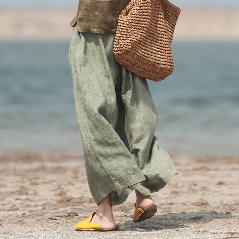 Women Summer Linen Pants Loose May 2020-New Arrival 