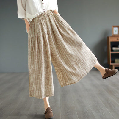 Women Summer Loose Linen Casual Wide Leg Pants May 2023 New Arrival 