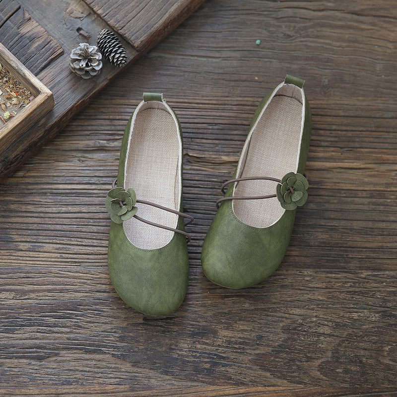 Women Summer Retro Cotton Linen Casual Shoes May 2022 New Arrival 35 Green 