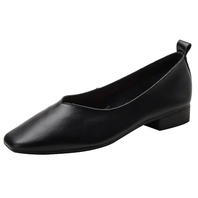 Women Summer Retro Soft Leather Wedge Casual Shoes (34-40) Jun 2022 New Arrival 34 Black 